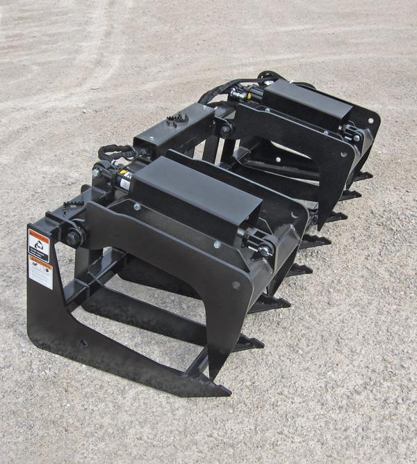 Moves various materials, including wood and rocks