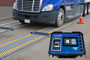 Touchscreen indicator for remote weighing, data display
