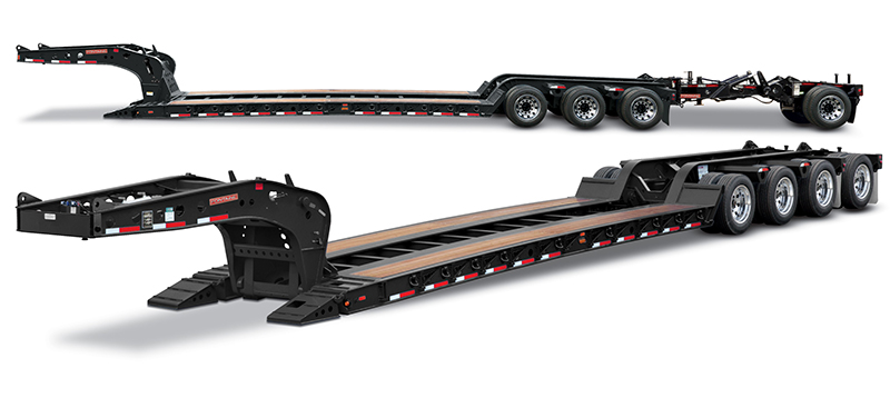 Trailer capable of hauling 60-ton loads