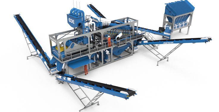 ModaLine is a transportable, containerized system that offers high-capacity washing. (Photo: CDE)